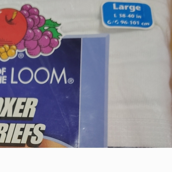 Vintage Fruit Of The Loom Boxer Briefs Sz L 38-40 Classic White NOS 2004Sealed - Picture 6 of 6